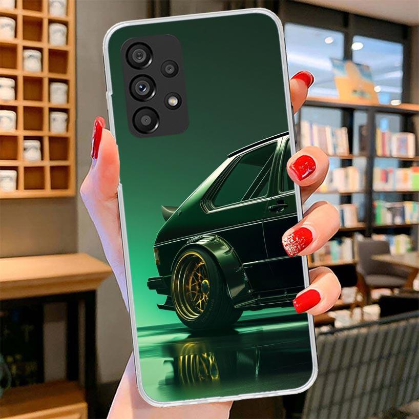 MK1 Golf Vintage Car Phone Case For Samsung Galaxy A12 A22 A32 A52 A72 A02S Phone Case Note 20 Ultra 10 S10 Plus A51 A71 A50S A2