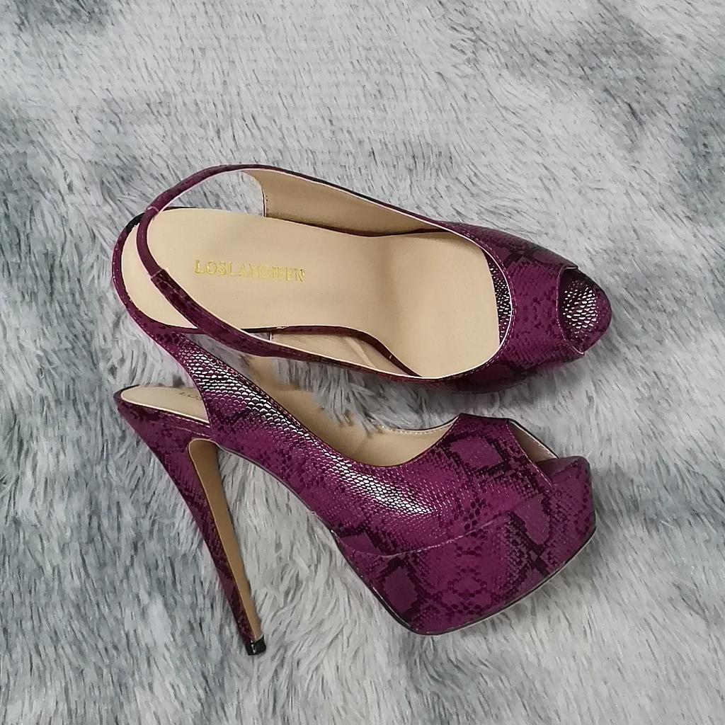 Large Size 44 Women's Stilettos Pumps 14CM Platform Super High Heels Sexy Open Toe Sandals Gladiator Party Dress Women Shoes