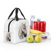 Horse Portrait, HG Gray Insulated Lunch Bag for Women Office Cooler Thermal Food Box Tote Portable Lunch Boxes Container