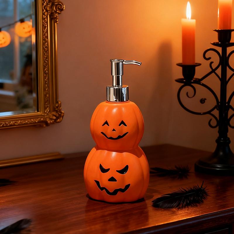 Creative Ghostface Pumpkin Soap Bottle Home Press Soap Dispenser Hand Wash Bottle Bathroom Shower Gel Bottle Decorative Ornament
