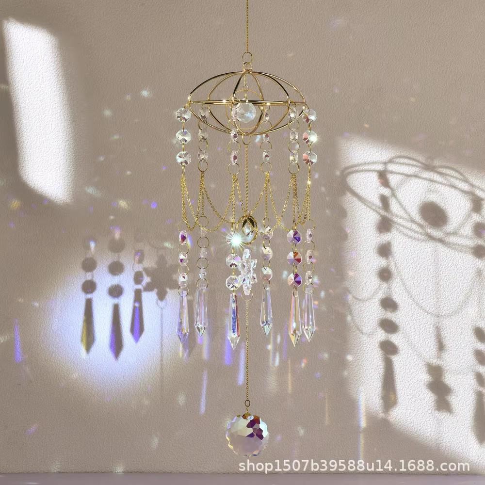 Design Window Decoration Hanging Planet Acrylic Snowflakes Sun Catcher Crystal Wind Chime
