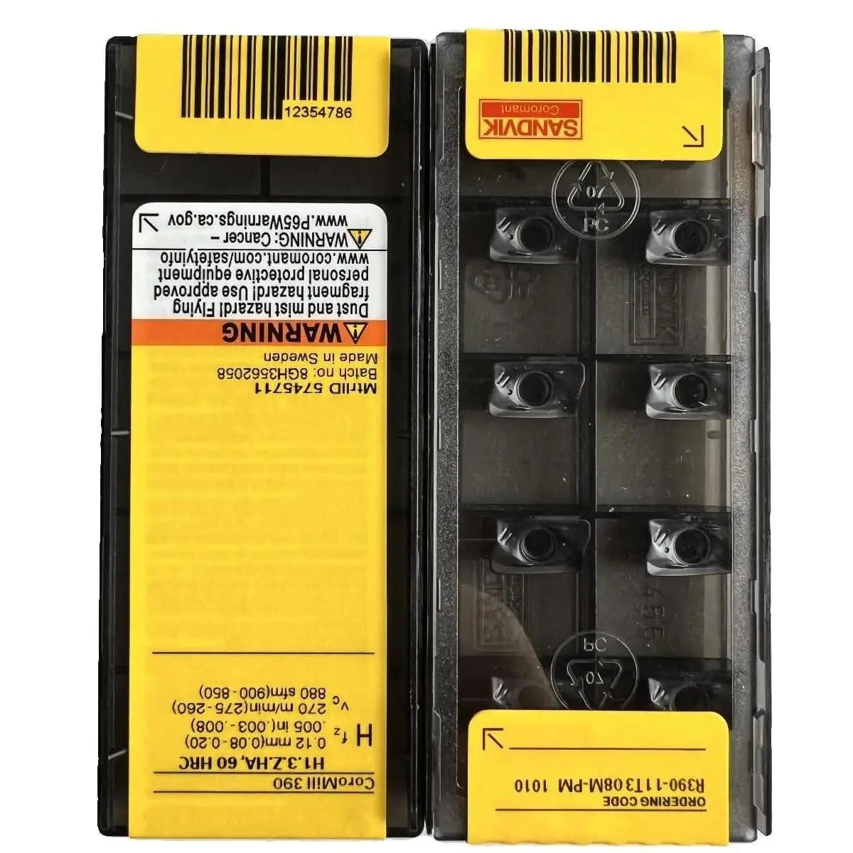 

Original Sandvik / R390-11T308M-PM 1010 / CNC lathe carbide blade 10 PCS