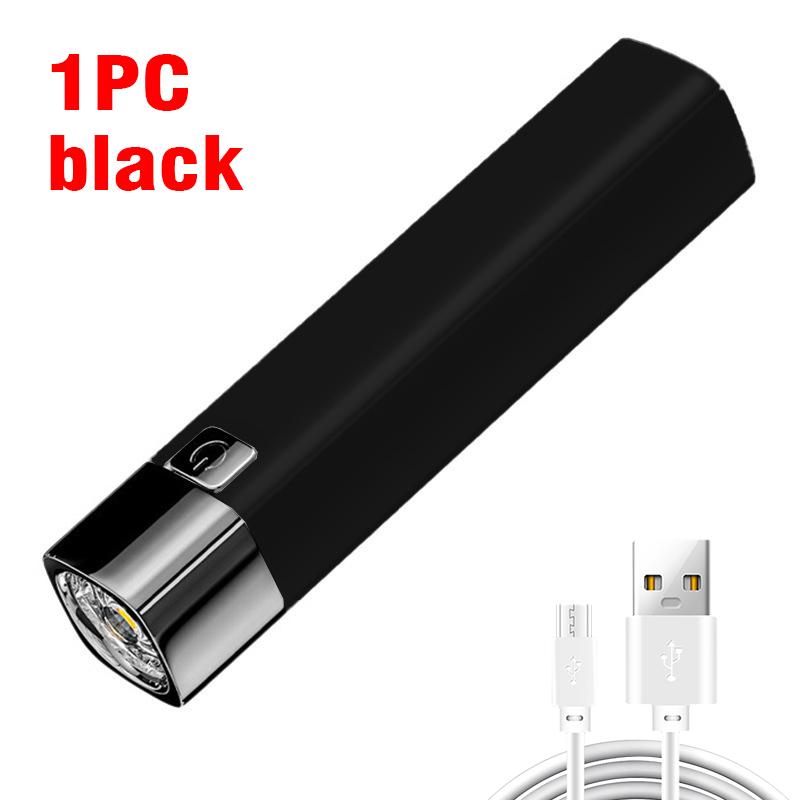 Portable 2 IN 1 Light Ultra Bright G3 Tactical LED Flashlight Mini Outdoor Lighting Power Bank Flashlight With Charging Cable