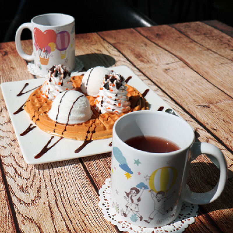 tf039-Дизайнерская кружка 2 шт.-Полет на воздушном шаре