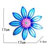 4 Colors Optional Metal Flower Wall Decor Art Sculpture Hanging Ornament Aesthetic Home Room Garden Courtyard Decoration Outdoor