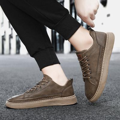 Casual Shoes Men's Four Seasons New Fashion Retro Casual Trend British Youth Low-top Board Shoes Men Free Shipping