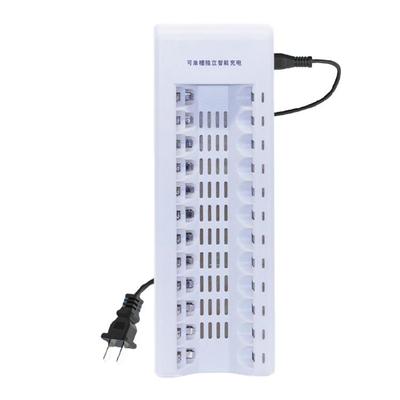 Safe and Efficient 12Bay Battery Charger for AA/3A Batteries Power Adapter with Automatic Power CutOff and LED Display