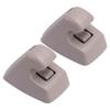 15882854 2pcs Sun Visor Clip Holder Hook Support Retainer Fastener Bracket Fit for Chevrolet Silverado Suburban Beige Plastic