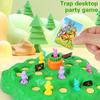 1 Set Rabbit Kids Trap Board Game for 3D Interactive Multiplayer Fun Action Game Race