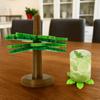 4Pcs Heat-Resistant Coconut Tree Coasters Set with Flowerpot Stand Non-slip Tree Table Pad Easy To Clean Non-Stick