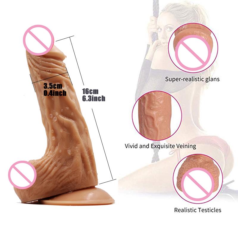 Realistic Dildo for Women Products for adults Penis On Sucker Realistic Soft Penis Adult Sex Toy