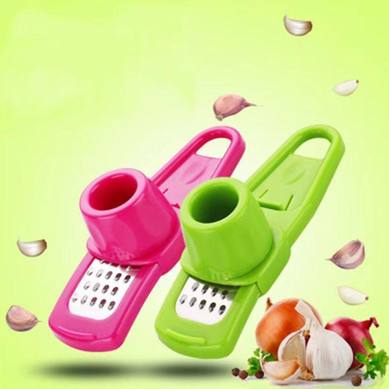 1pcs Multi-functional Garlic Crusher Grinder Manual Ginger Garlic Cutter Garlic Peeler Press Kitchen Gadgets Cooking