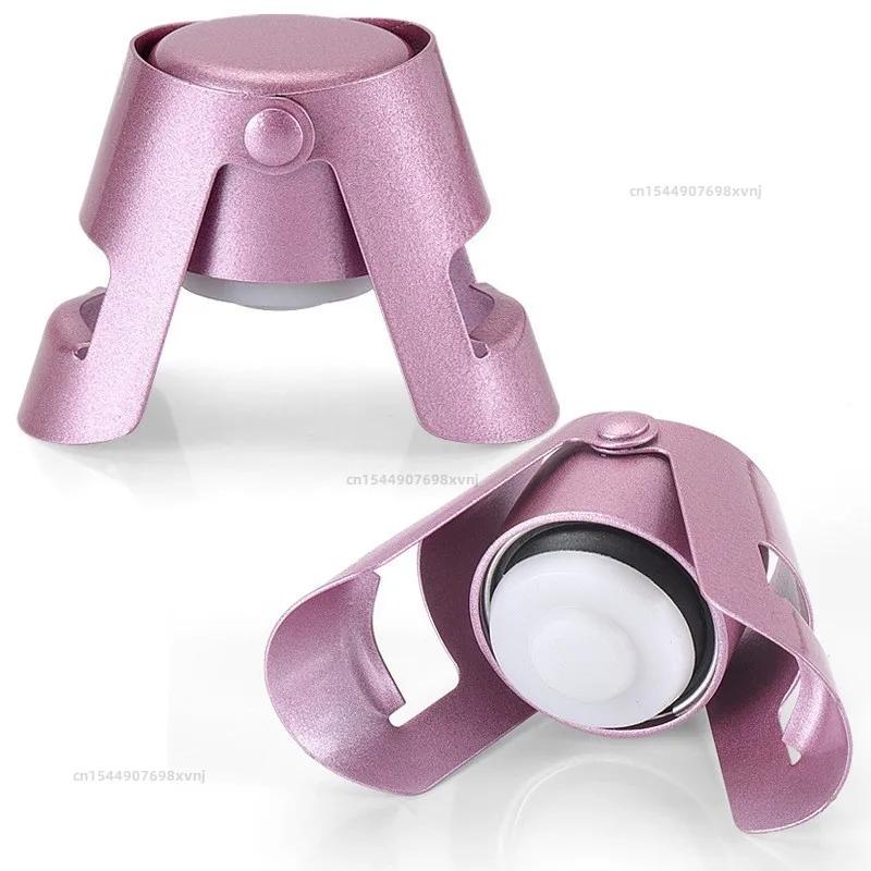 Wine Bottle Stopper Wine Beer Bottle Cork Plug Stainless Steel Champagne Sparkling Stopper Bar Tools 1PC Sealing Bottle Cap