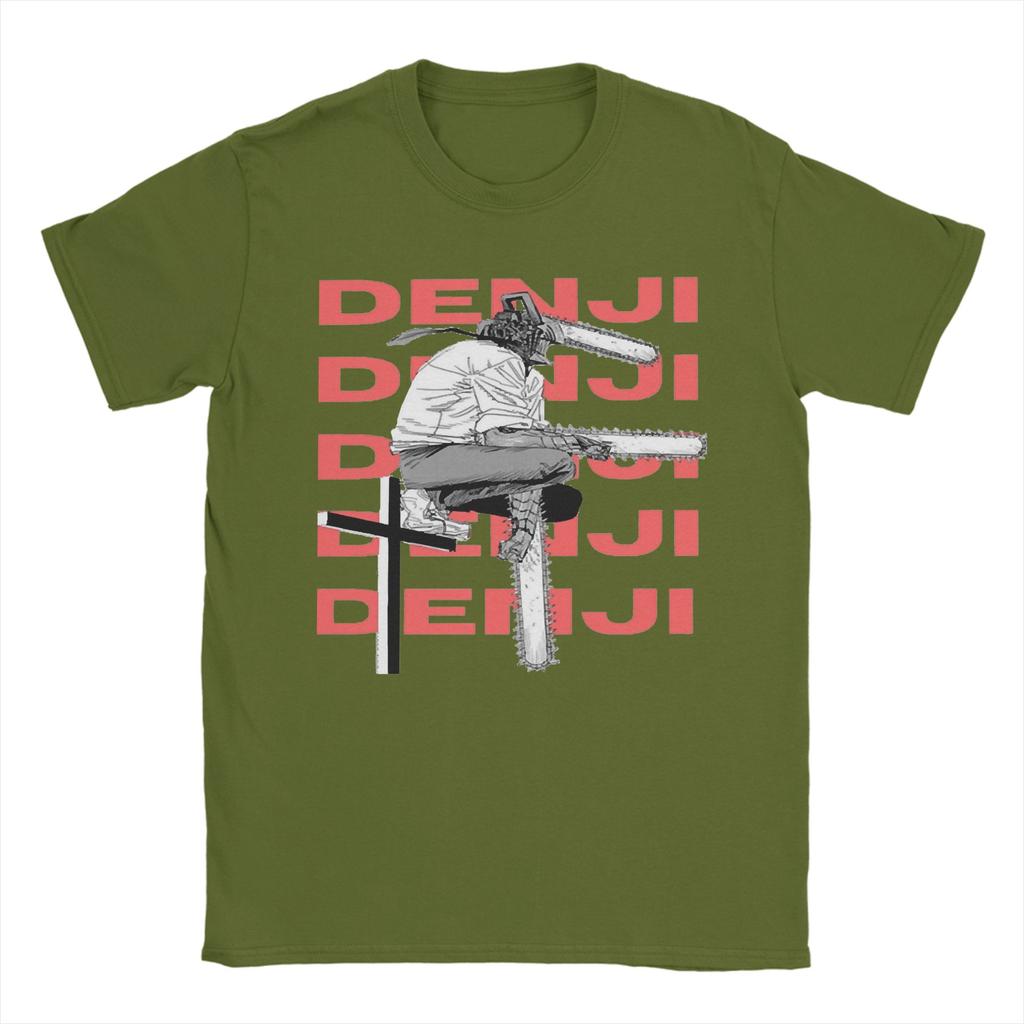 Denji Anime T Shirt for Men Women Cotton Fashion Male TShirts Round Neck Chainsaw Man Tee Shirt Short Sleeve Tops New Arrival