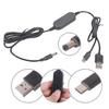 Switching Control Cable USB C+USB To DC5.5mmx2.1mm Converter Cord 12V12W Output For Digital Accessories Portable Use