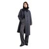 Women's Mid-Length Beige Wool Coat - Elegant French Casual Loose Fit, Petite Plus-Size, Thickened Winter Outerwear 2025.