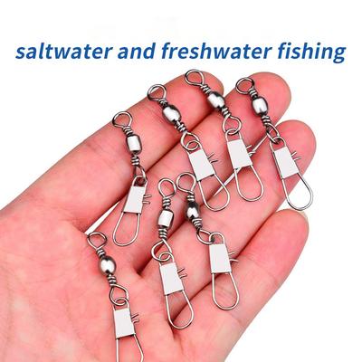 210pcs/box B-type Pin Eight-ring Connector Bottle Swivel Fast Swivel Buckle Fishing Tackle Accessories