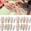 Handmade Long Floral Nail Sticker Wholesale For Women Xs S M L Pure Desire Style