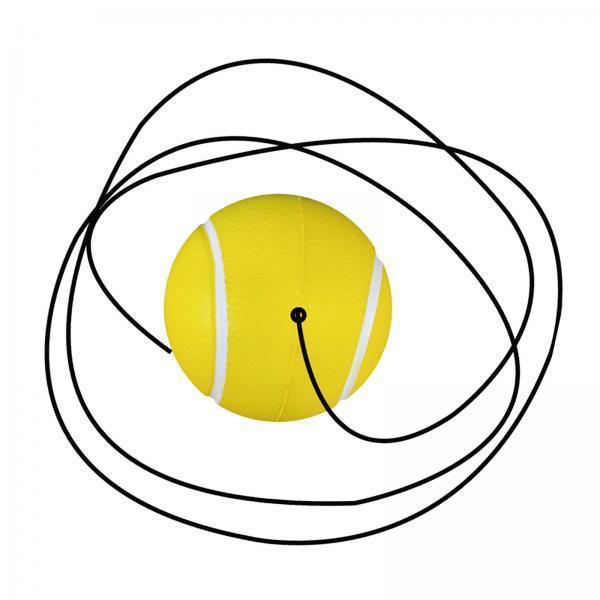 Rope Ball Tennis Trainer Soft Pu Practice Aid Equipment For Indoor Outdoor Single Exercise Gift For Players