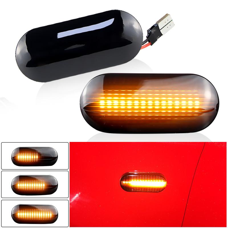 2pcs For SEAT Ibiza 6L 2002-2008 Cordoba Toledo Leon MK1 MK2 1996-2006 LED Dynamic Side Marker Light Turn Signal Light 14805294