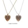 Heart Locket Necklace Alloy Material Party Jewelry Gift for Wedding Anniversary