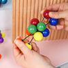 Jouet Fidget Créatif Jouets pour Adultes Enfants Soulageur de Stress Balle Élastique Colorée Balle de Décompression Variété Boules à Pression Perles Adultes