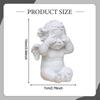Angel Statue Resin Sculpture Decoration Retro Nordic Style Desktop Ornament for Living Room