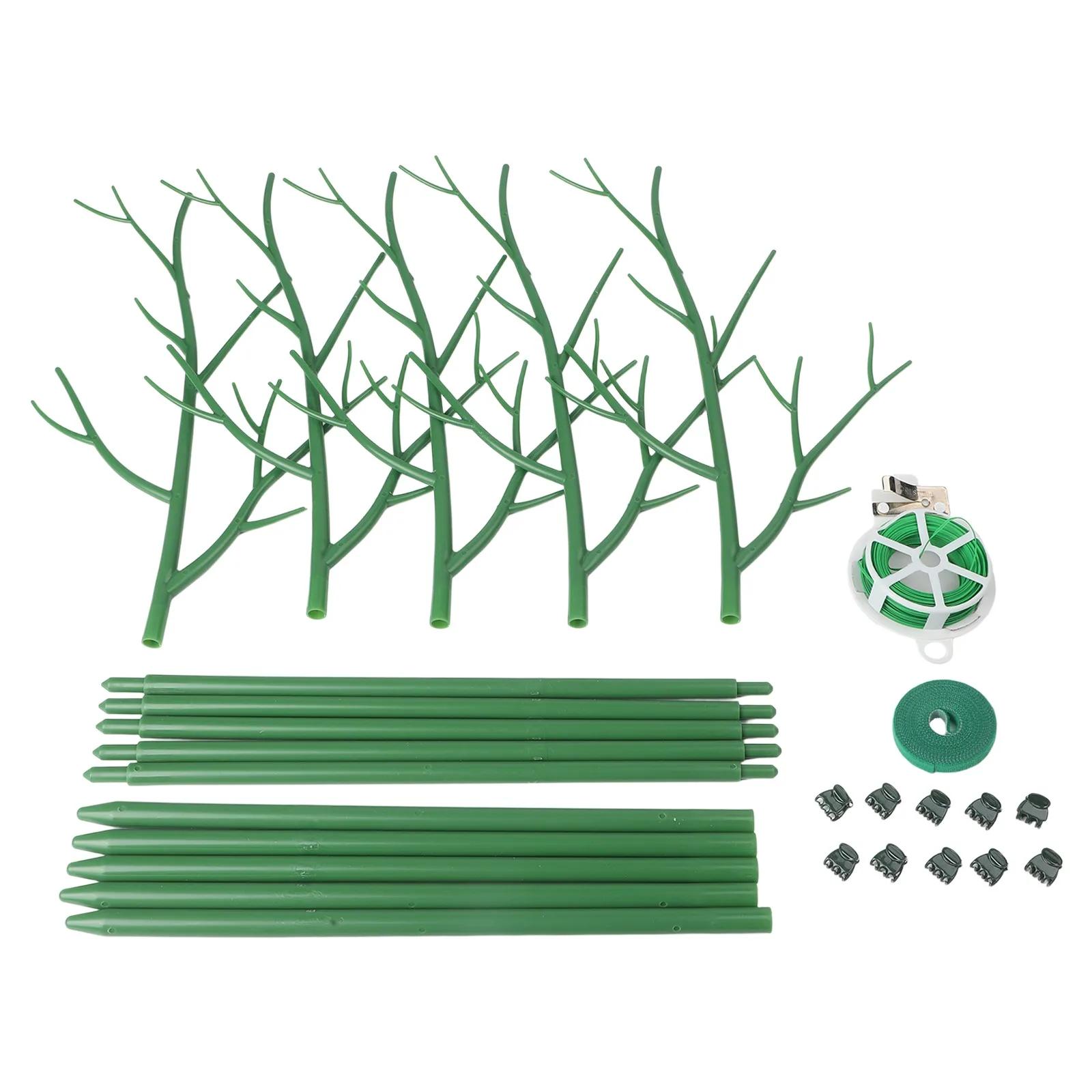 Detachable Plant Supports Climbing Plant Stakes Home Garden Setup 5 Detachable Stakes 6.5ft Plant Tie Adjustable Plant Height
