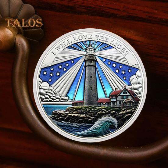 Lighthouse Ocean Coin Metal Collectible Coin Inspiring Long Voyage Travel Souvenir Coin for Self Collection Commemoration