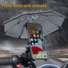 Motorcycle/Bike Phone Holder with Mini Umbrella