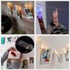 Transparent Acrylic Clips Small Plastic Clothespins with Secure Spring for Photos Documents DIY Crafts Office Home Decoration