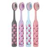 Uanicce Crystal Roman Pillar Soft Bristle Toothbrush - Cherry Bear Mountain Design for Gentle Gum Care and Effective Cleaning
