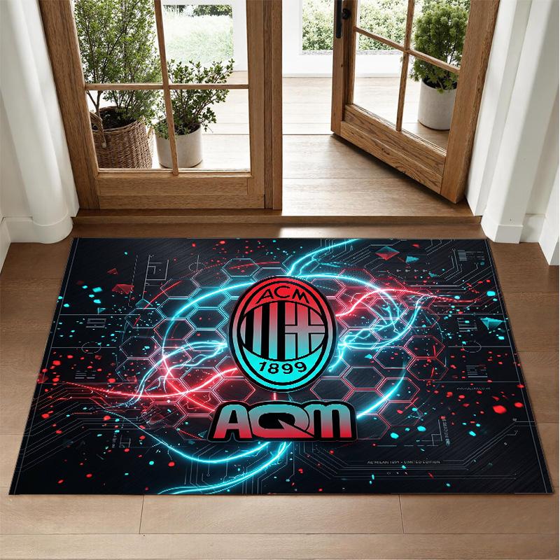 AC Milan Design Crystal Velvet Rug Soft Decorative Mat for Bedroom Entrance