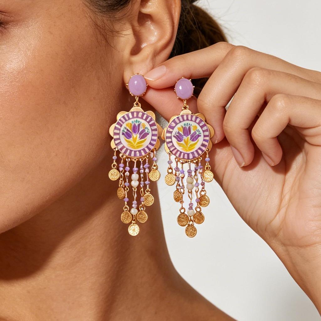 Kadın Takıları İçin Moda Sallantılı Küpeler