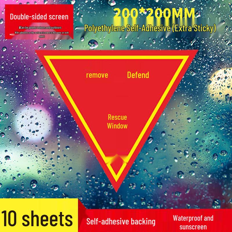 WEZHO Emergency Fire Safety Window Stickers