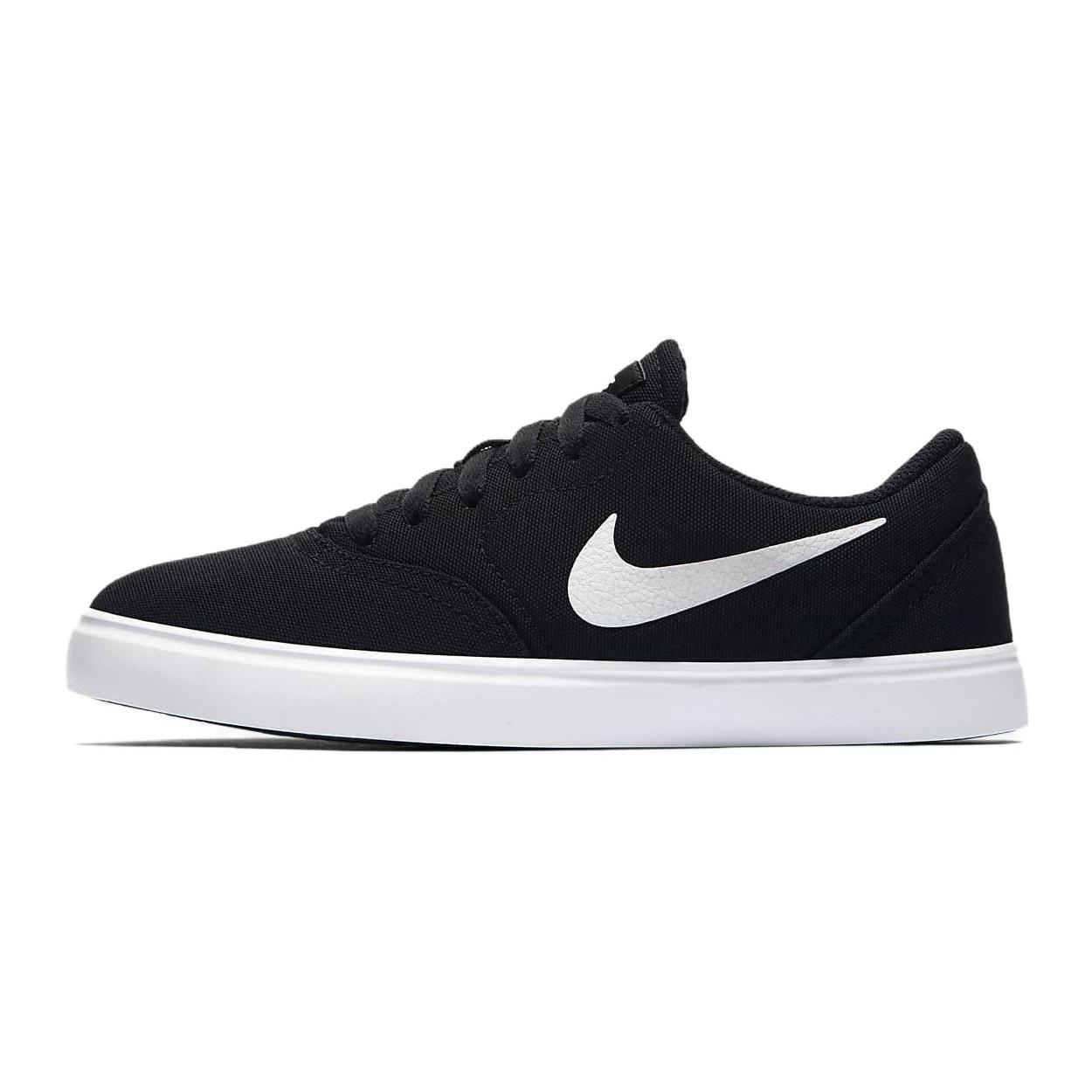 (GS) Nike Check Canvas SB Black Summit White Kids 905373-003 EU 36