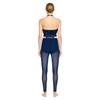 Women Gymnastics Unitard Halter Backless Sequin Bodice Hollow Out Waist Sheer Mesh Leggings Built-in Briefs Rompers Jumpsuit for Competition Stage