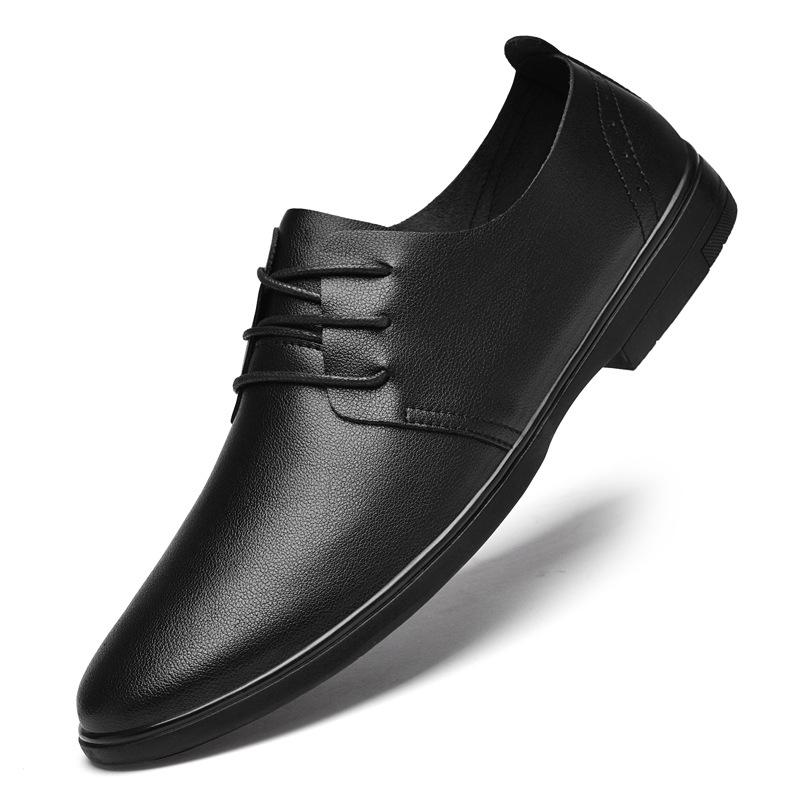 Men s Cross-Border Slip-On Leather Shoes - Sizes 47, Breathable Casual & Business Styles 41