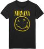 Nirvana Flower Sniffin Schwarzes T-Shirt OFFIZIELL