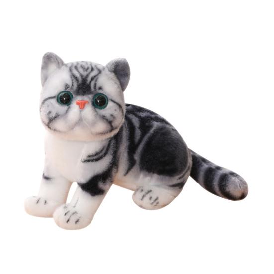 Simulated Kitten Plush Doll Lifelike Stuffed Animal with Air-Purifying Bamboo Charcoal Skin-friendly Cat Plushies Gifts for Girls Boys
