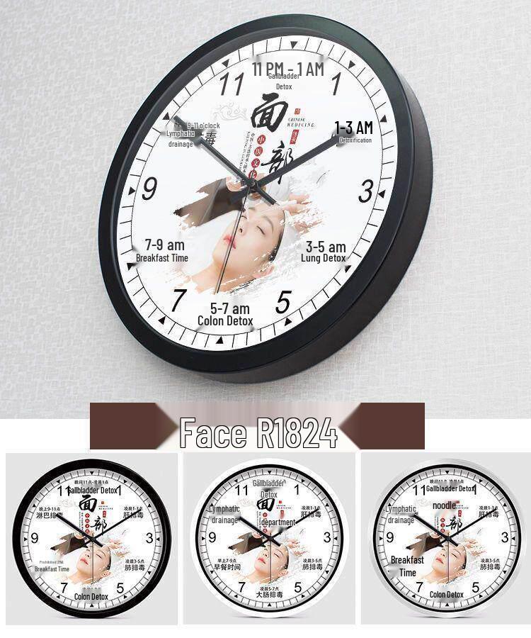 Health Club & Beauty Salon Silent Wall Clock for SPA and Therapies