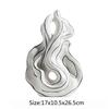 Ceramic Ornaments Abstract Hollow Curl Sculpture Modern Porcelain Artifact Decorative Figurines Room Decoration Accessories
