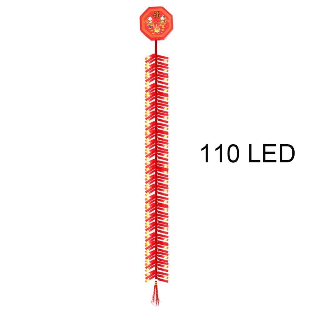 Simulation Firecrackers Chinese New Year Firecrackers 110/140 LED New Year Firecrackers Lamp