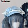 Make ized Women Harajuku Gothic Lolita Beret hat Cap Y2K Girl Angel Wing Dog Dog paw handmake Sun hats