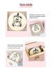 Little Bear Magic Rotating Necklace Gift Box with Flip Ring Surprise