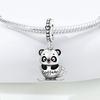 Copper Panda Coffee Animal Beads Original Pendants Bracelet Charm Jewelry Party Diy Trendy Gifts