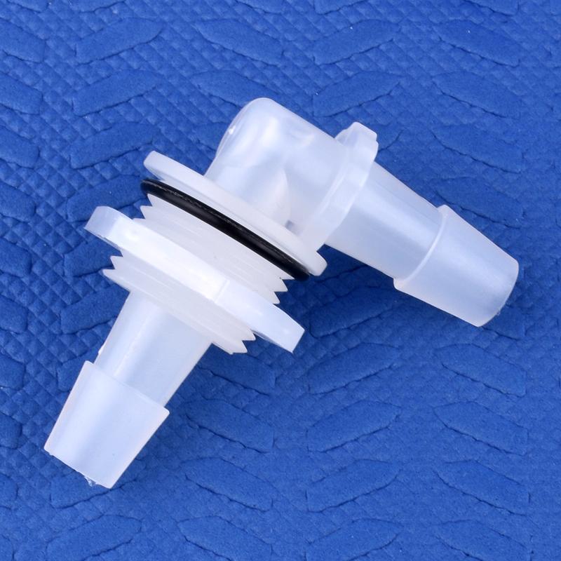 PP Pagoda Elbow Connector With Nut O-Ring M6~G1/2 To 2.4-11.1mm Thread Irrigation Aquarium Tank Adapter Irrigation Water Hose Joint