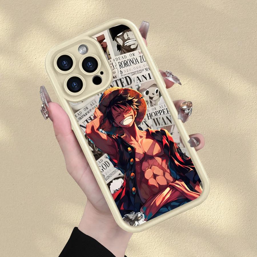 

Крутий чохол One Piece Luffy для iPhone XR 17 Air XS Max 16e 15 16 14 Plus 13 12 11 Pro Max М яка накладка iPhone 16