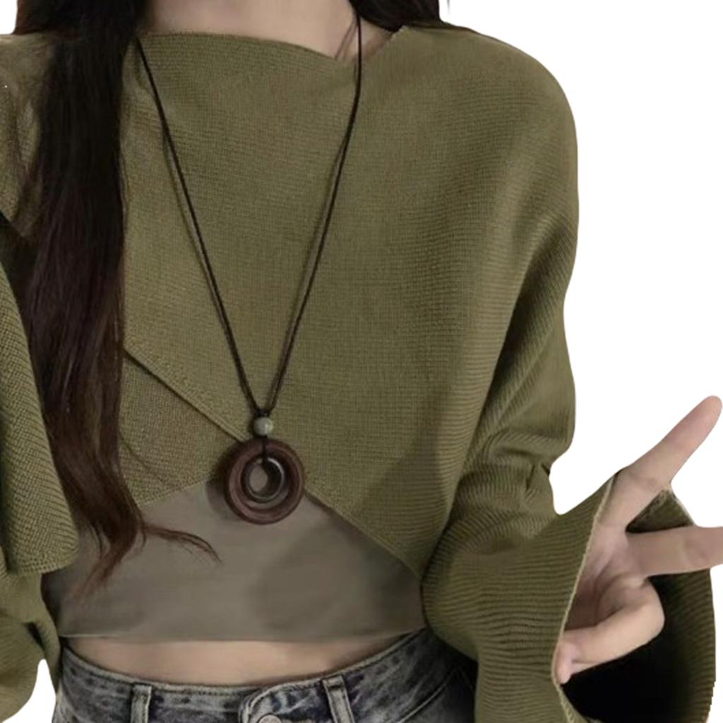 Handmade Ceramic Butterfly Pendant Necklace Bohemian Jewelry Adjustable Length Lightweight Neck Jewelry Gift for Women
