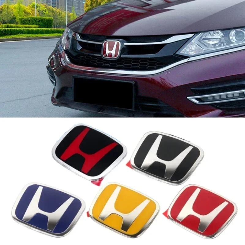 Car Front Grille Emblem Trunk Sticker Steering Wheel Badge Decal for Honda City Civic Accord CRV HRV Fit Jazz Odyssey Jade Vezel BI2